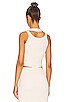 view 3 of 4 Lilianne Cut Out Halter Top in Ivory
