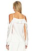 view 3 of 4 Diane Draped Off Shoulder Top in Ivory
