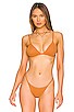 view 1 of 4 Joelle Triangle Bikini Top in Terracotta