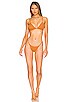 view 4 of 4 Joelle Triangle Bikini Top in Terracotta