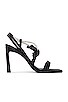 view 1 of 5 Cassie Crystal Strappy Sandal in Black