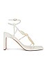 view 1 of 5 Theresa Strappy Square Toe Heel Sandals in Bone