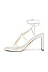 view 5 of 5 Theresa Strappy Square Toe Heel Sandals in Bone