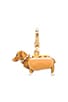 view 1 of 4 Dachsund In A Hot Dog Bun Charm in Gold