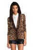 Flowing Leopard Blazer, view 3 of 8, click to view large image.