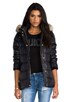 Long Puffer Jacket w/ Faux Fur, view 3 of 6, click to view large image.