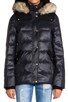 Long Puffer Jacket w/ Faux Fur, view 6 of 6, click to view large image.