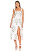 view 1 of 3 Tie Shoulder Dress in White, Pink & Sage Floral