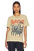 view 2 of 5 the Beatles American Tour Vintage Tee in Camel & Pigment Dye
