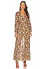 view 1 of 4 Grecia Print Dress in Camel Garden