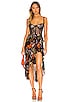view 1 of 3 Take a Sip Dress in Black 70's Floral