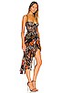 view 2 of 3 Take a Sip Dress in Black 70's Floral