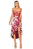 view 1 of 4 Take A Sip Dress in Burgundy Floral