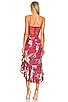 view 3 of 4 Take A Sip Dress in Burgundy Floral