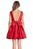 view 4 of 5 Backless Bow Mini Dress in Red