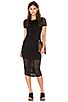 view 1 of 4 Laser Cut Out Midi Dress in Black