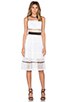 view 4 of 5 Mixed Lace Dress in White Multi