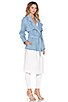 Denim Trench Coat, view 3 of 4, click to view large image.