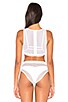 view 3 of 4 x REVOLVE Mesh Tank Bikini Top in Optic White