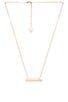 view 2 of 2 Eleanor Necklace in Rose Gold & Brown Mother Of Pearl