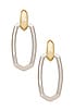 view 4 of 5 Danielle Link Earrings in Gold & Rhodium
