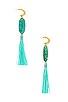 view 2 of 3 Insley Earring in Gold & Teal Mix