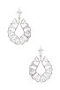 view 1 of 2 Blair Jewel Open Frame Earrings in Silver White Crystal