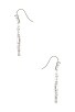 view 2 of 2 Blair Jewel Open Frame Earrings in Silver White Crystal