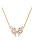 view 2 of 2 Blair Butterfly Pendant Necklace in Gold White Crystal