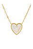 view 2 of 2 HEART 목걸이 in Gold Ivory Mother Of Pearl