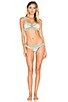view 4 of 4 Luna Bikini Top in Nude & Teal Multi