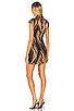 view 3 of 3 Abstract Print Dress in Black