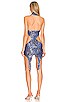 view 3 of 3 Brocade Mini Dress in Blue