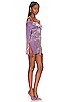 view 2 of 4 Off Shoulder Velvet Mini Dress in Lilac