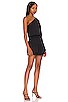 view 2 of 3 One Shoulder Ruffle Dress in Black