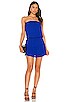 view 1 of 4 Smocked Strapless Mini Dress in Azurite