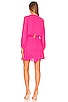view 3 of 3 Asymmetrical Skirt Long Sleeve Dress in Rosa