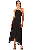 Krisa Maison Cutout Handkerchief Maxi Dress In Black | REVOLVE