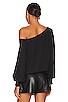 view 3 of 4 One Shoulder Blouse in Black