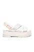 view 1 of 5 Aubrey Sandal in White & Silver
