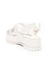 view 3 of 5 Aubrey Sandal in White & Silver