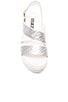 view 4 of 5 Aubrey Sandal in White & Silver