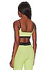 view 3 of 4 Jules Rib Sports Bra in Electric Lime