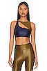 view 1 of 5 Francess Infinity Sports Bra in Evening Blue & Fir Green