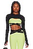 view 1 of 4 Mina Blackout Long Sleeve Shrug in Black