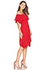 view 2 of 3 Seasons Pleated Dress in Scarlet Red