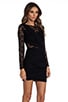 view 3 of 6 Just a Memory Long Sleeve Dress in Black