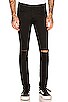 view 1 of 4 Van Winkle Ace Skinny Jean in Black Slash