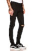 view 2 of 4 Van Winkle Ace Skinny Jean in Black Slash