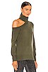 view 2 of 5 Easton One Shoulder Sweater in Army